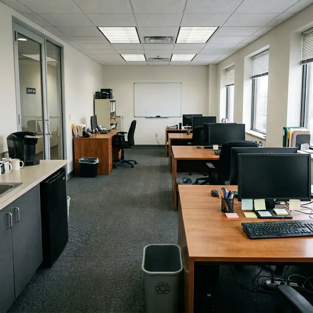Office after cleaning